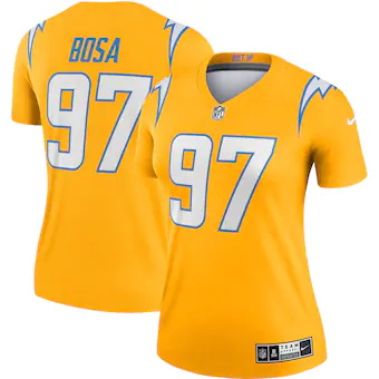 womens nike joey bosa gold los angeles chargers inverted le